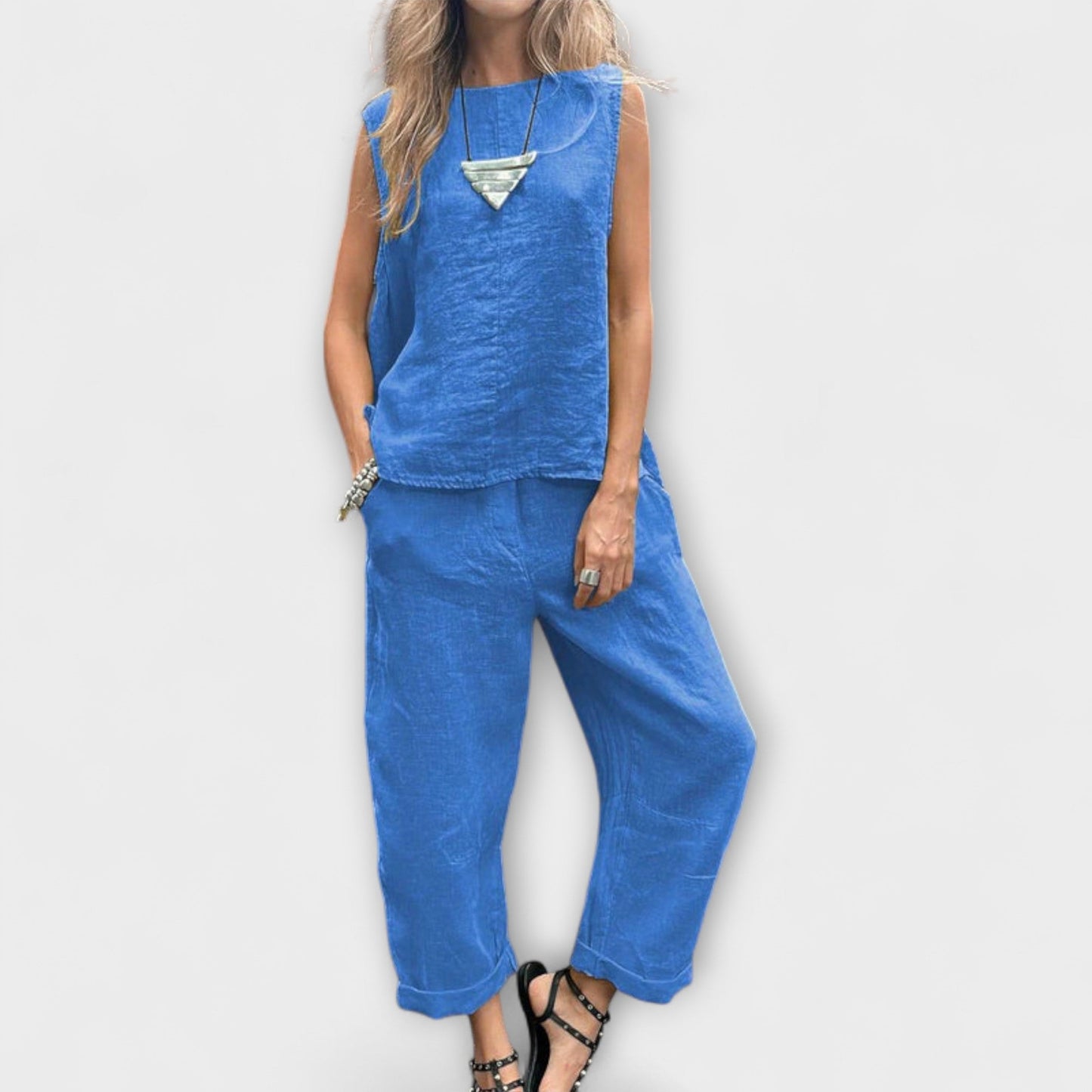 Jennifer - Relaxed Cotton-Linen Outfit