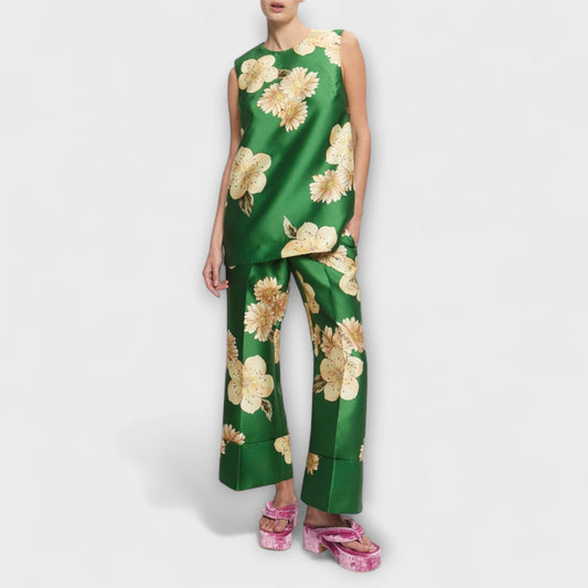 Clea - Sage Sleeveless Pant Set