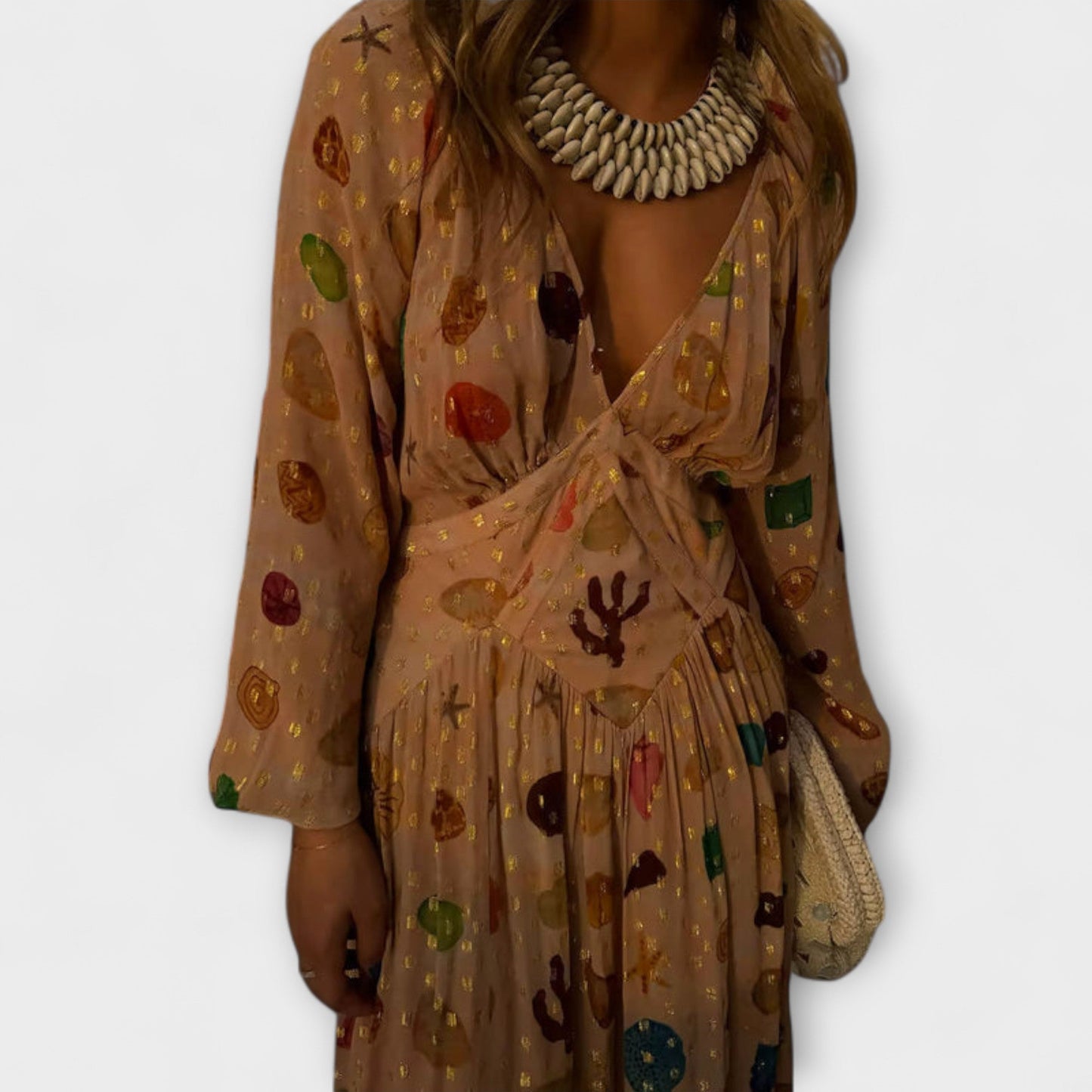 Lauren - Petite Shell Print Dress