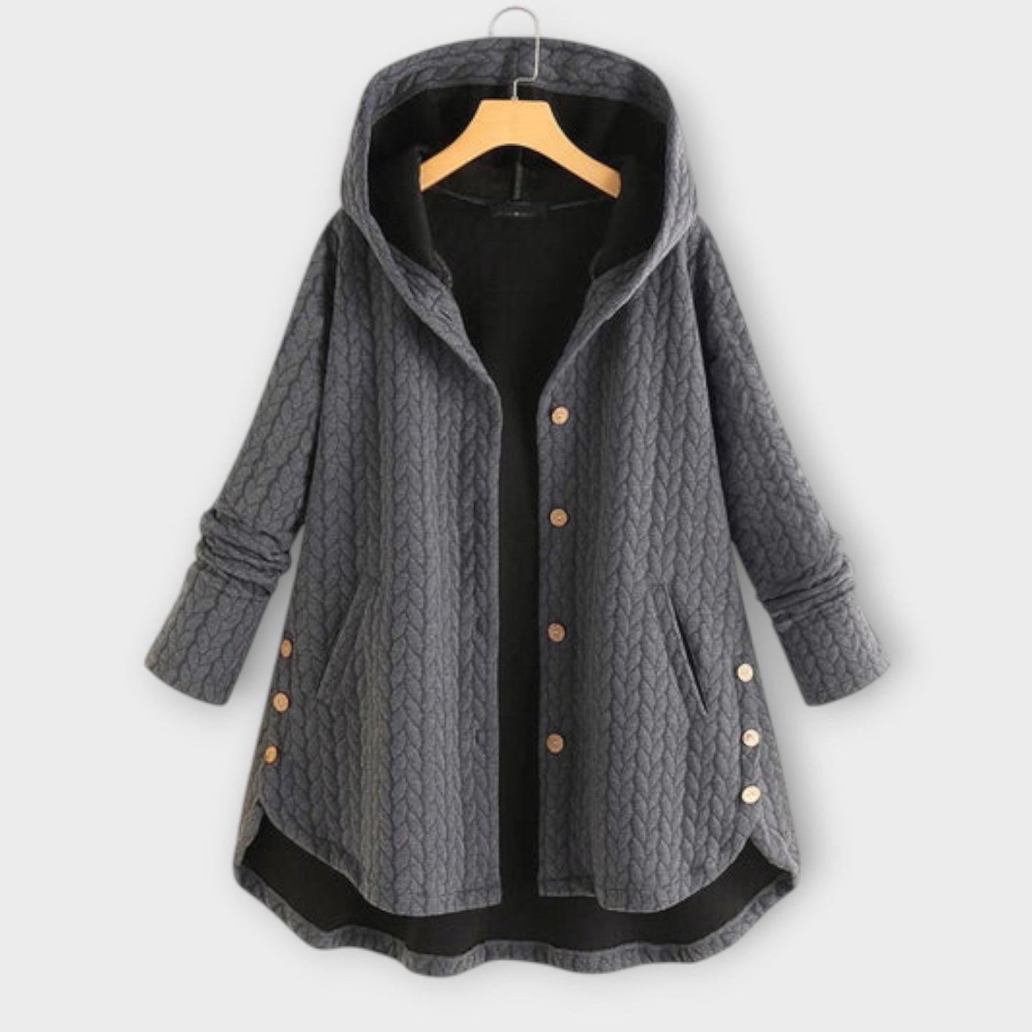 Leslie - Warm Button Placket Jacket