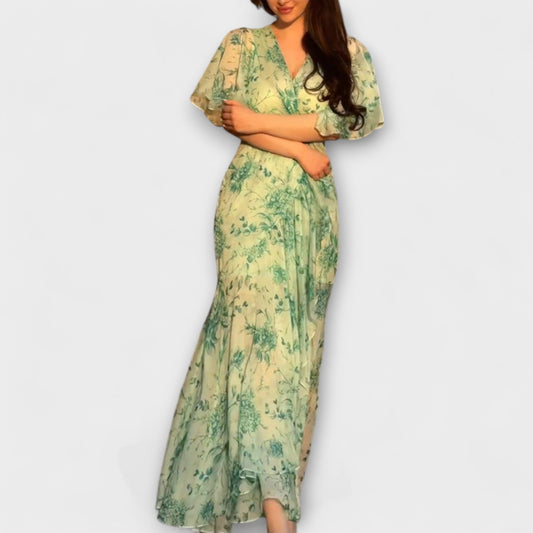 Lana - Stylish Floral Dress with V-Neck