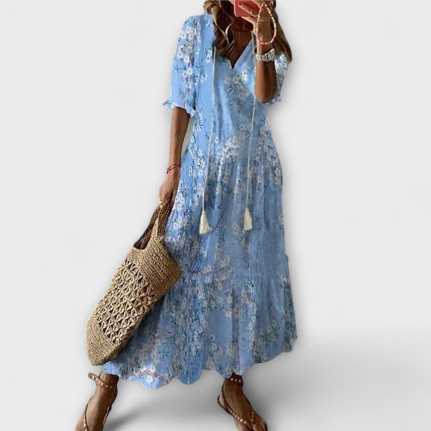 Anna – Women’s Bohemian Summer Dress with Flowing Silhouette