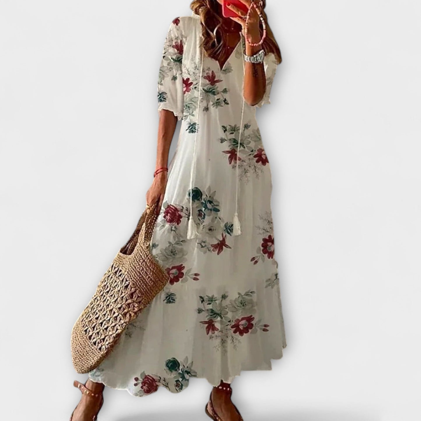 Anna – Women’s Bohemian Summer Dress with Flowing Silhouette