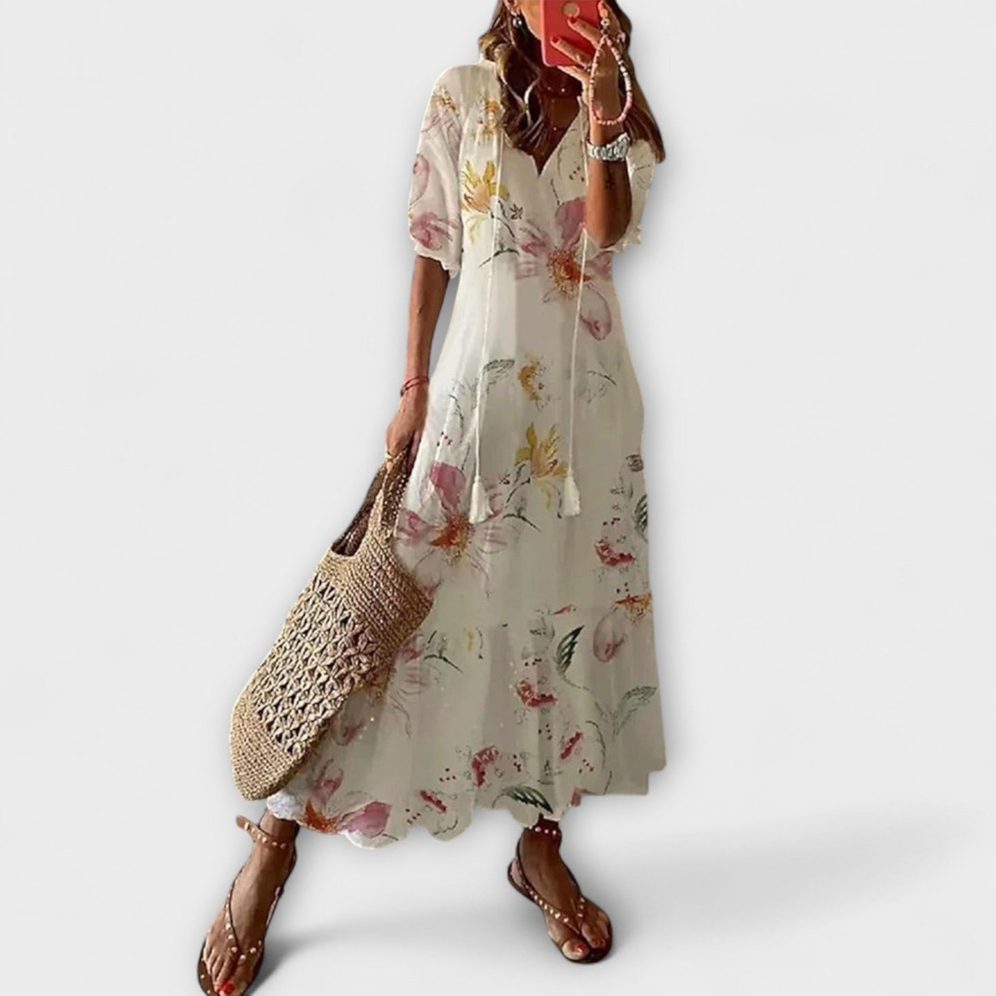 Anna – Women’s Bohemian Summer Dress with Flowing Silhouette