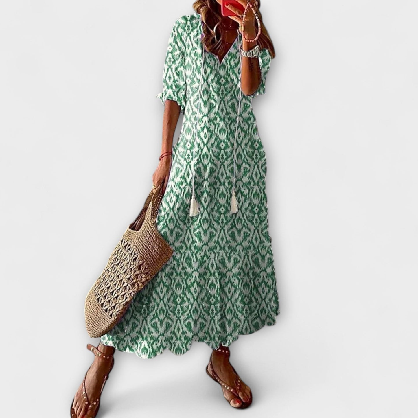 Anna – Women’s Bohemian Summer Dress with Flowing Silhouette