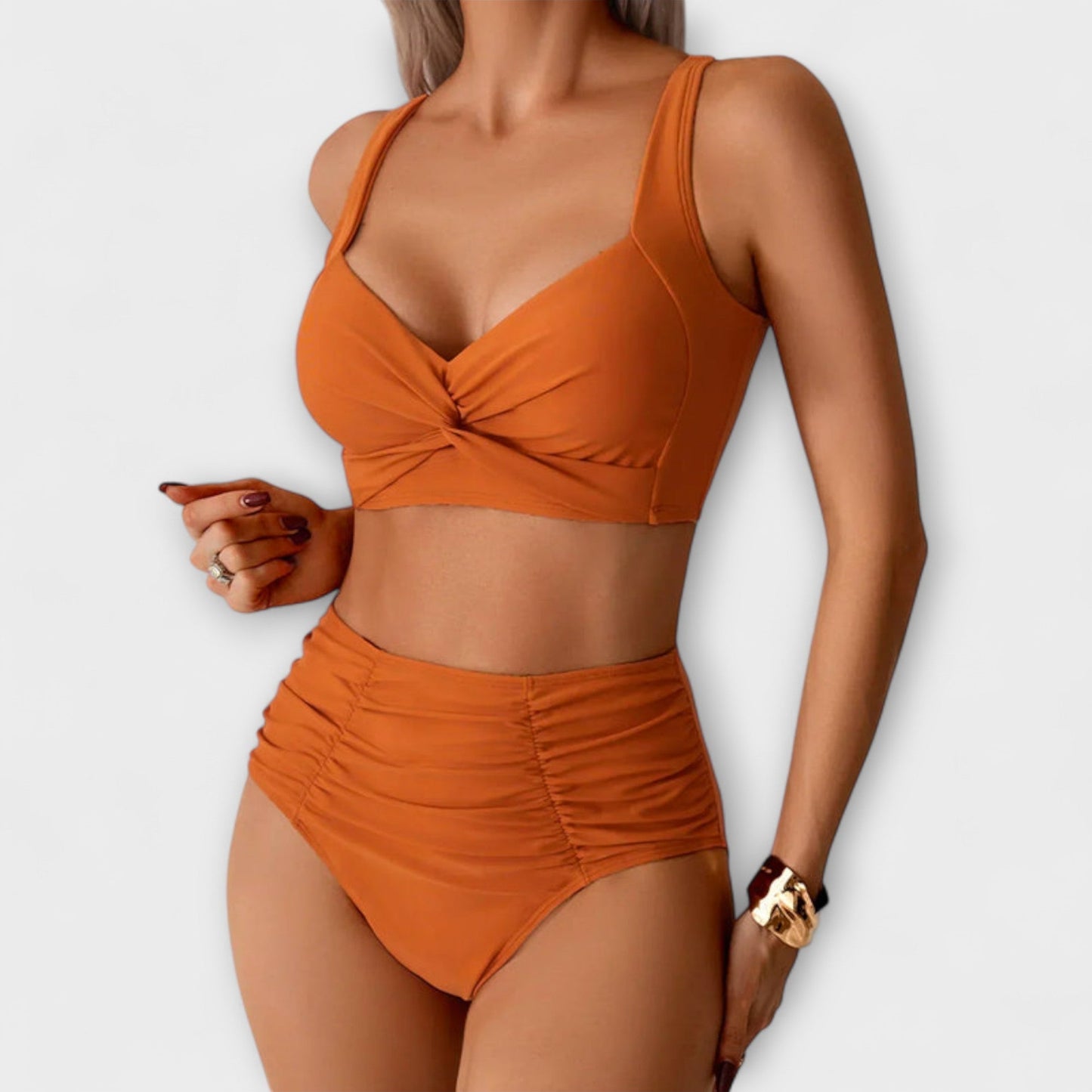 Zoe - Ruffled Top Swimsuit