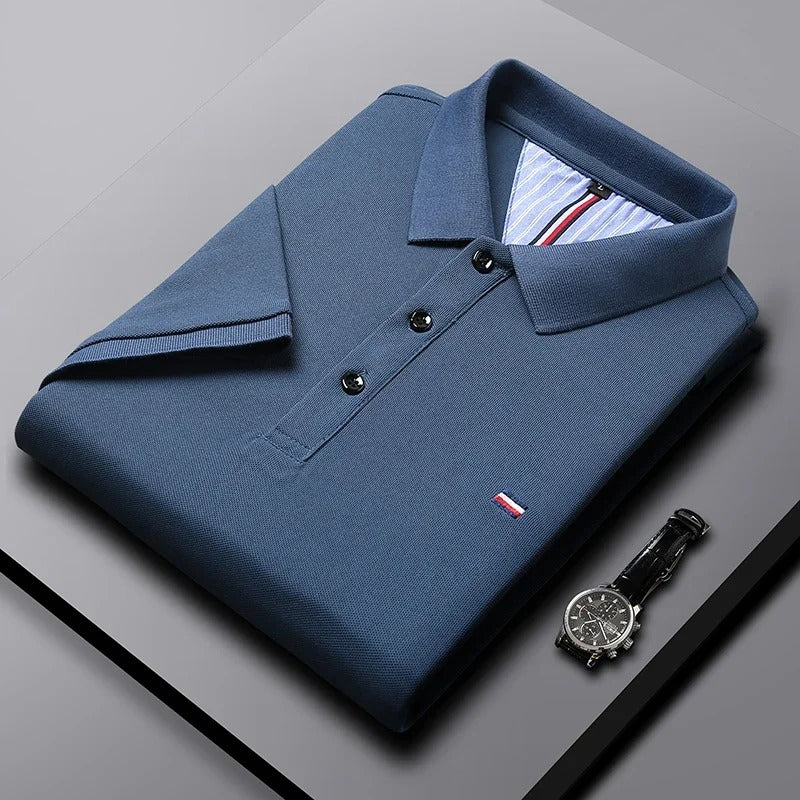 Fashion Polo Shirt Breathable and Comfortable Embroidered Top
