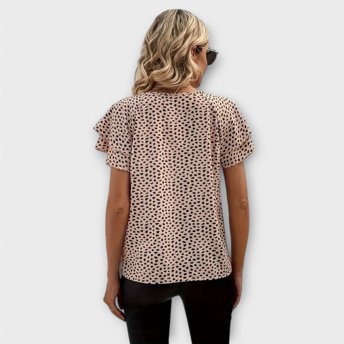Emily - Blouse with Allover Print
