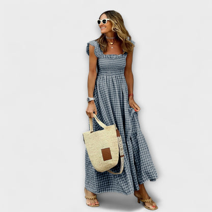 Dressed Maxi Dress with Ruffled Hem