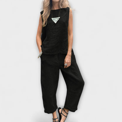Jennifer - Relaxed Cotton-Linen Outfit
