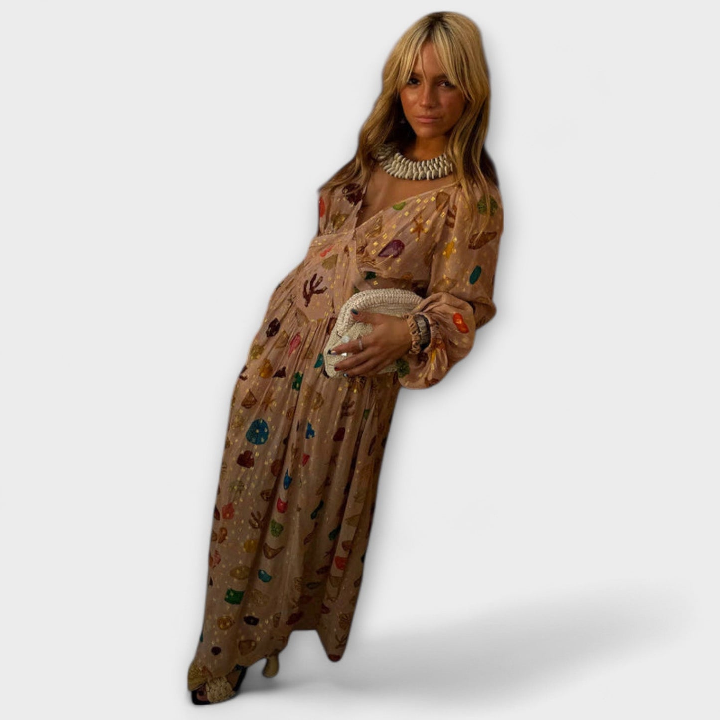 Lauren - Petite Shell Print Dress