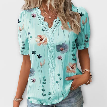 Emily - Fashionable Blouse with V-Neck