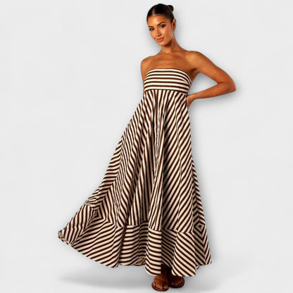 Night Owl Charm Ruffle Shirt Maxi Dress