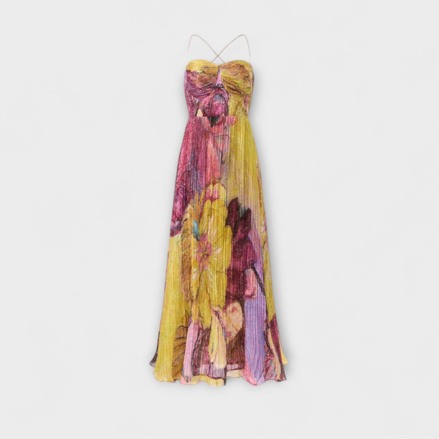 Kiara - Maxi Dress with Lively Ikat Print