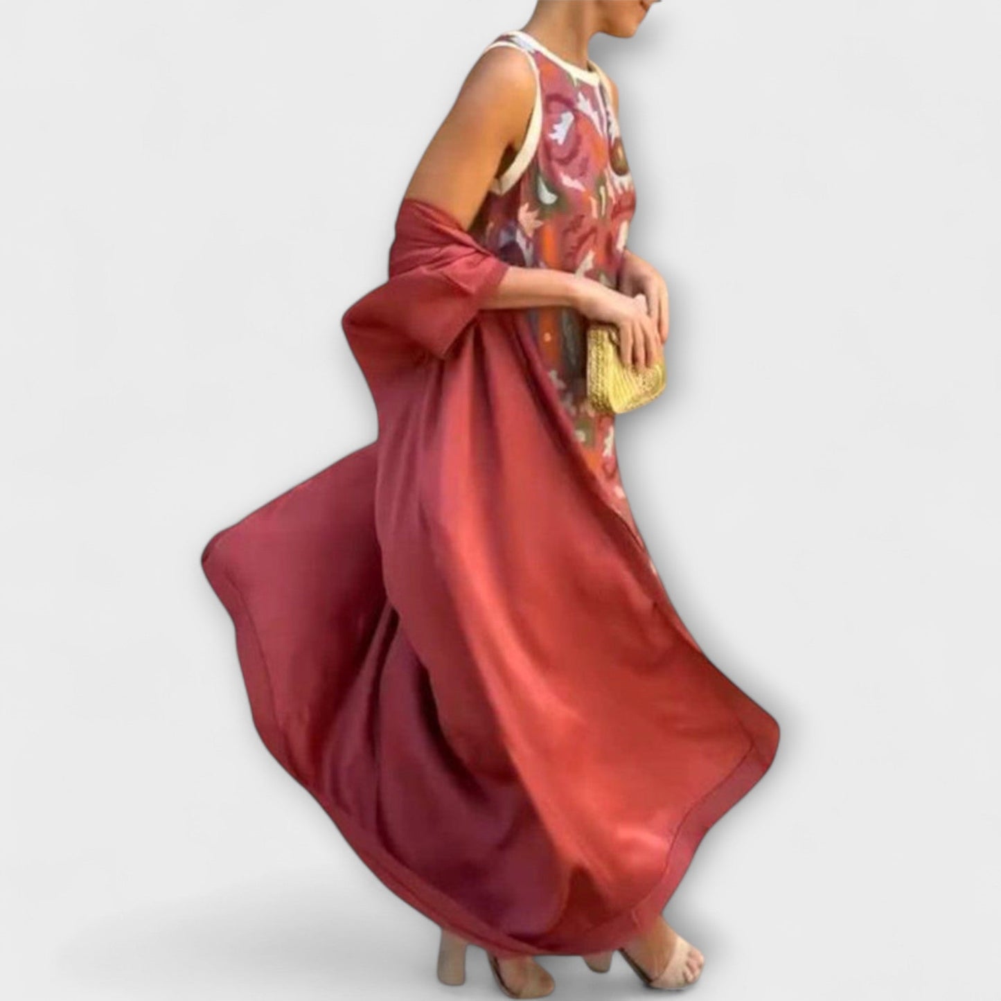 Selviane - Maxi Dress with Matching Cardigan