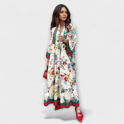 Oriana - Maxi Dress with Floral Pattern
