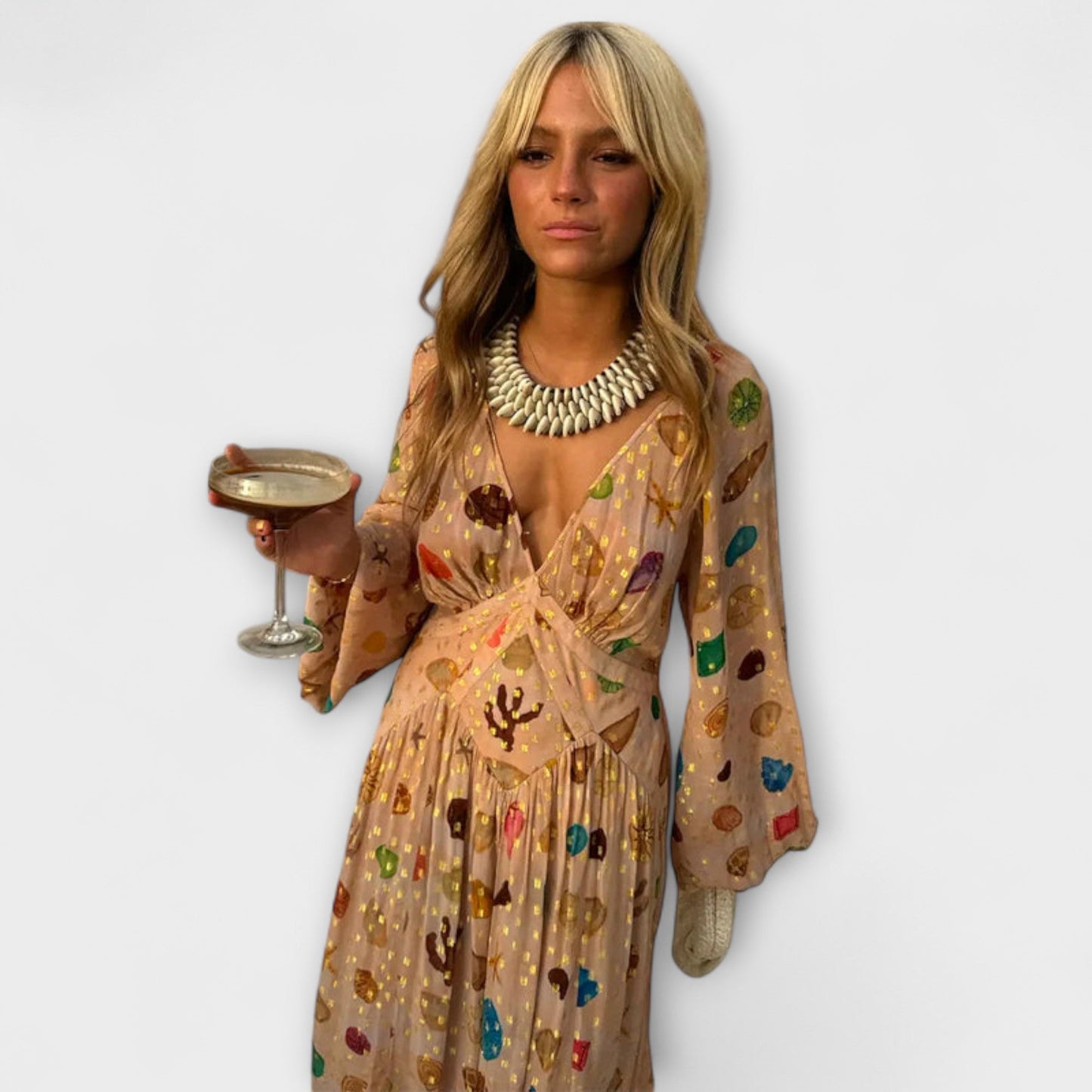 Lauren - Petite Shell Print Dress